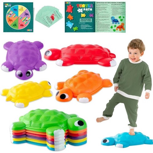 Syncfun 6 Pcs Kids Turtle Balance Stepping Stones Toddler Obstacle Course Coordination Game Toys For Kids Indoor Or Outdoor Play Target