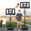 COZONY Portable Adjustable Basketball Hoop, 5–7 ft Height, 28 in Backboard, Pool/Outdoor Goal for Kids & Teens - 4 of 4