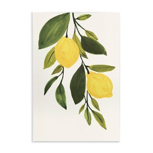 Stupell Industries Simple Yellow Country Lemon Leaf, 10" x 15" - 1 of 4