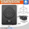 8-Inch Low-Profile Amplified Subwoofer System for Home Theater with Powerful Bass, Compact Design, Easy Setup - 3 of 4