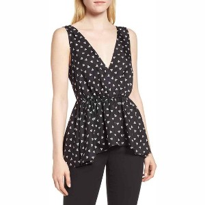 Women's Silk Sharkbite Hem Top - Lewit - 1 of 4