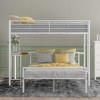 NicBex Twin over Full Bunk Bed with Desk Convertible Metal Bed Frame with Full Length Guardrail and Ladder, No Box Spring Required - 2 of 4
