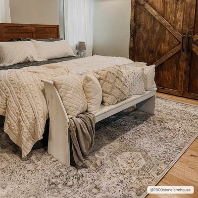 Hauteloom Parkerfield Black and Beige Medium Pile Area Rug