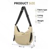 Unique Bargains Nylon Lightweight Fashion Durable Arch Moon Crossbody Bag - 3 of 4