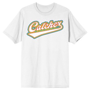 Catcher Crew Neck Short Sleeve Men's White T-shirt - 1 of 3
