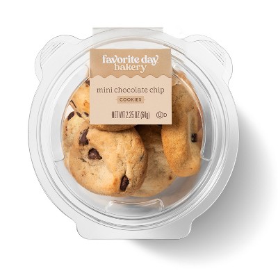 Mini Chocolate Chip Cookies - 2.25oz - Favorite Day™