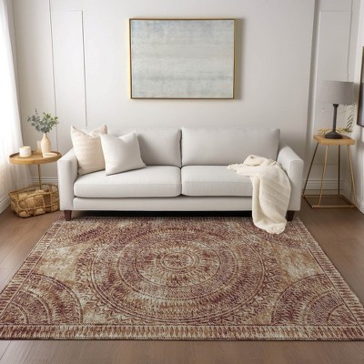 Terracotta Flat Woven Wool Chenille 8' x 10' Area Rug