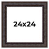 PosterPalooza | Square 3.5" Wide Ornate Brown Frame - UV Acrylic, Foam Board Backing, Hanging Hardware - 2 of 4