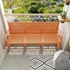 All-Weather Outdoor 3-Seat Patio Chat Sofa, Modern Compact Lounge Seating for Garden, Balcony, or Small Space-The Pop Home - 2 of 4