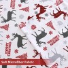 4 Pieces Soft Microfiber Christmas Bed Sheet Set - 3 of 4