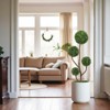 3.9FT Artificial Boxwood Topiary Tree, Spherical Faux Green Plant, Indoor/Outdoor, Easy Storage-- Frevyn - 2 of 4