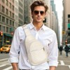 Unique Bargains PU Leather Adjustable Strap Lightweight Sling Bag 7.3" x 13.7" - 3 of 4