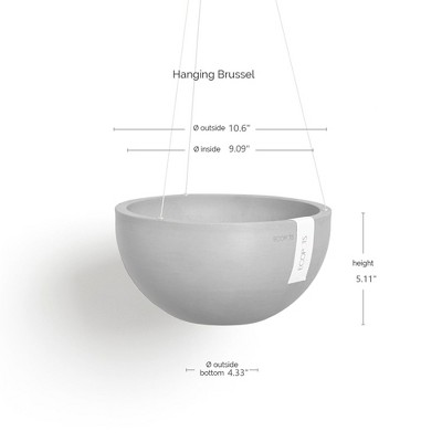 Terracotta Recycled Plastic 10.5" Hanging Planter