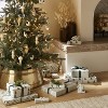 26" Banded Metal Christmas Tree Collar Antique Brass - Hearth & Hand™ with Magnolia - image 2 of 4