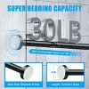 LunaLulinlk No Drill Telescopic Shower Curtain Rod | 26-76" Adjustable Spring Tension Rod with Anti-Skid Design - 3 of 4
