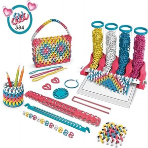 fun little toys DIY Toys Puzzle Creative Ribbon Woven Hand Ropes Jewelry Making for Children Toy,Girls Kids Toy gifts - 1 of 4