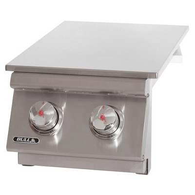 Bull 22,000 BTU Stainless Steel Double Side Burner with Brass Burners