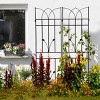 Rustproof Metal Garden Trellis 71" x 17.7" Climbing Plant Support Frame for Outdoor Vines Roses Peas Cucumber Flower Wall Panel -The Pop Home - 2 of 4
