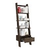 VYNXARIA Ladder Bookcase with One Drawer & Five Open Shelves - Dark Walnut Finish - 4 of 4