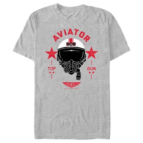 Men's Top Gun: Maverick Aviator Bob Helmet T-Shirt - Athletic Heather - 2X  Large
