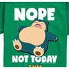 Boys' - Pokémon - Snorlax Nope Not Today Short Sleeve Graphic T-Shirt - 2 of 4