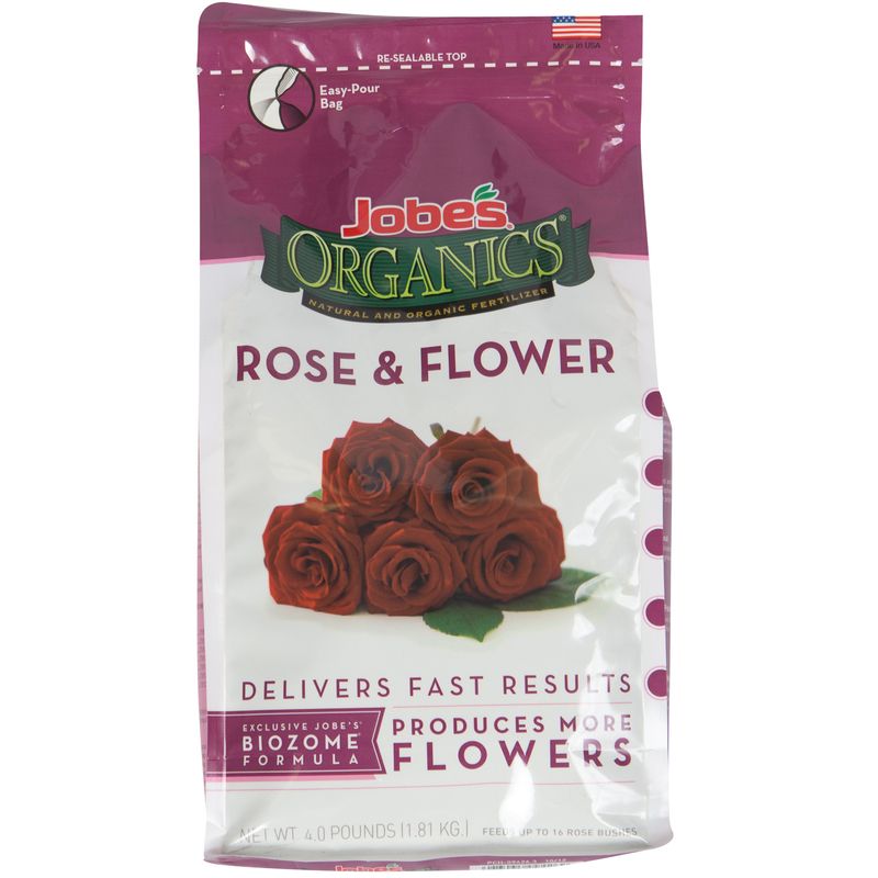 Jobe's Biozome Organic Granules Rose & Flower Plant Food 4 lb, 1 of 2