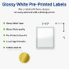 Avery 4" x 3-1/3" Labels, Gold Dots with Blue Border, 40 ct - 2 of 4