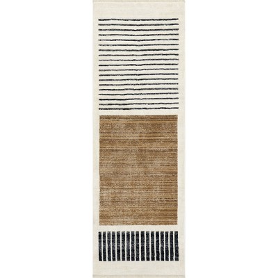 Nuloom Keeva Modern Striped Fringe Indoor Area Rug