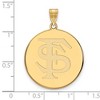Black Bow Jewelry 14k Yellow Gold Florida State Seminoles NCAA Extra Large Pendant - 2 of 3