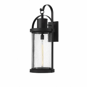 Z-Lite Roundhouse 1 - Light Wall Light in  Black - 1 of 4