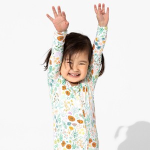 Bellabu Bear Baby Summer Floral Bamboo Convertible Footie - 1 of 4