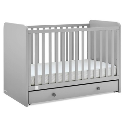 Image of BabyGap by Delta Children Graham 4-in-1 Convertible Crib with Storage Drawer - Greenguard Gold Certified - Gray/Dark Gray