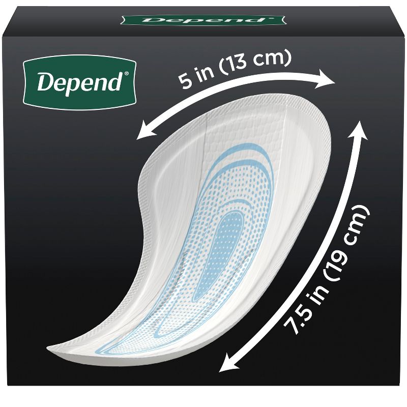 Depend Incontinence Shields/Bladder Control Pads for Men - Light Absorbency - 58ct, 3 of 9