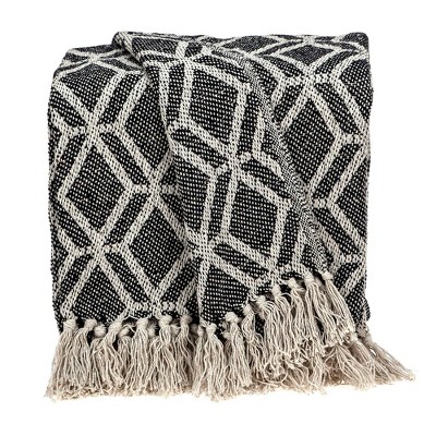Parkland Collection,Kat Casual Gray 52" X 67" Woven Handloom Throw