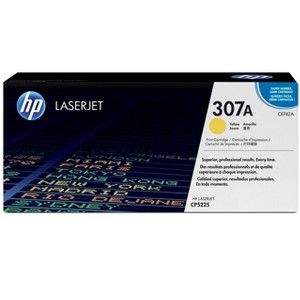 HP Inc. 307A Yellow Original LaserJet Toner Cartridge, ~7,300 pages, CE742A - 1 of 4