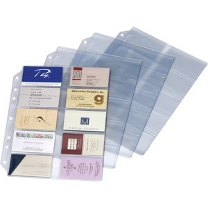 Cardinal Refill Pages For Card File Binder 10/PK Clear 7860000 - 1 of 1
