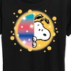 Women's - Peanuts - Snoopy Airbrush Peek Short Sleeve Graphic T-Shirt - 2 of 4