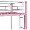NicBex Twin/Twin Sturdy Metal Bunk Beds With Optional Trundle,Safety Guardrails&Ladder,Junior Bunk Bed Platform for Bedroom,250/350lbs Max - 4 of 4
