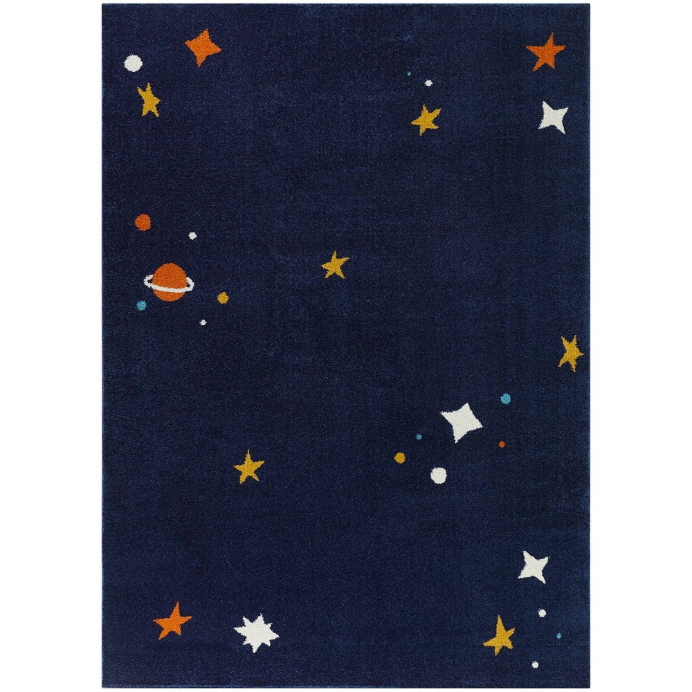 Photos - Area Rug 5'3"x7' Copernicus Galaxy Kids' Rug Blue - Balta Rugs: Children's Bedroom & Playroom Carpet, UV & Stain Resistant