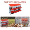 8 Compartments Nesting Box for Chickens Egg Laying, Heavy Duty Metal Poultry Nest Box with Roll Out Egg Collection, Swing Perch, Vented Holes - 4 of 4