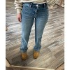Women's Mid Rise Side Panel Straight Jeans - RISEN - 4 of 4
