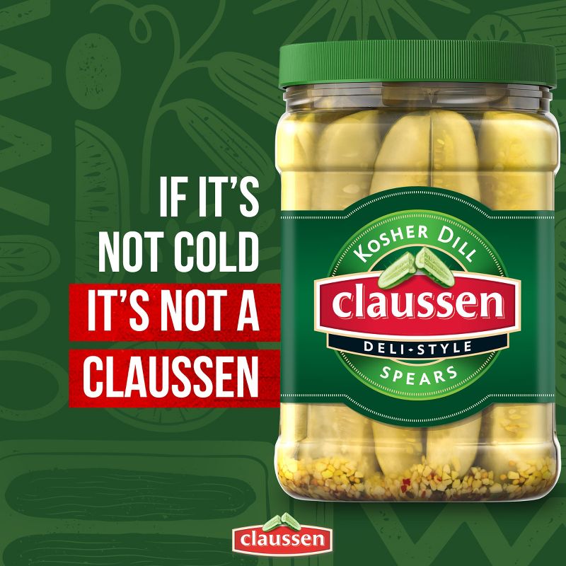 Claussen Kosher Dill Pickle Spears - 64 fl oz, 4 of 11