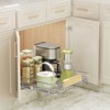 LOVMOR Pull Out Cabinet Organizer with Wooden Handle, 10½" W x 21½"Heavy Duty Cabinet Drawers Shelves Slide Out Organizer - 3 of 4