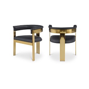 Meridian Furniture,Romeo Vegan Leather Dining Chair, Set of 2 - 1 of 4