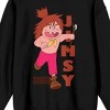 Future Boy Conan Master Hunter Jimsy Crew Neck Long Sleeve Men's Black Sweatshirt - 2 of 3
