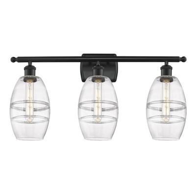 Vaz - 3 Light Bath Vanity In Industrial Style-9.13 Inches Tall and 25.88 Inches Wide