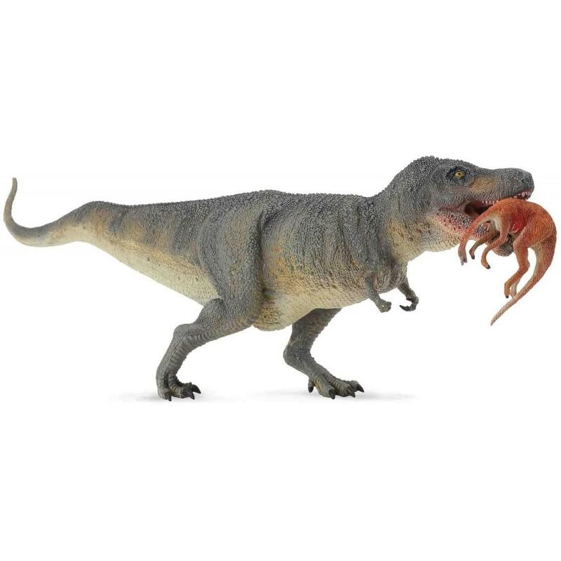 Breyer Animal Creations CollectA Prehistoric Life Collection Miniature Figure | Tyrannosaurus Rex w/Prey, 1 of 2
