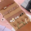 Unique Bargains PU Leather Portable Travel Jewelry Organizer Roll Bag 1 Pc - 3 of 3