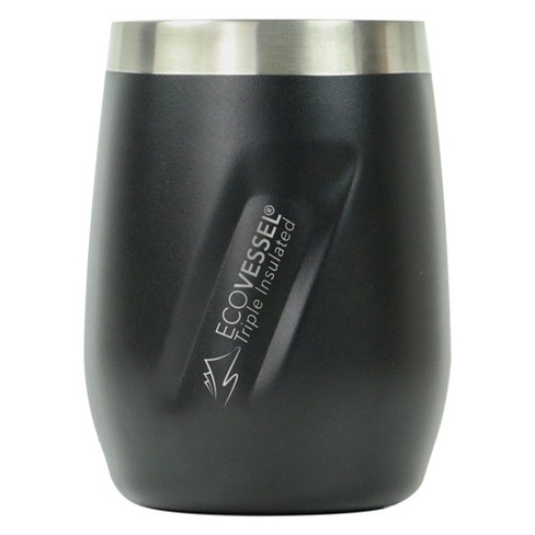 Ecovessel Port 10oz Trimax Insulated Stainless Steel Wine Tumbler - Gray  Smoke : Target