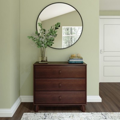 Plank+Beam Solid Wood Classic 3-Drawer Solid Wood Dresser, Small Dresser for Bedroom, Chest of Drawers